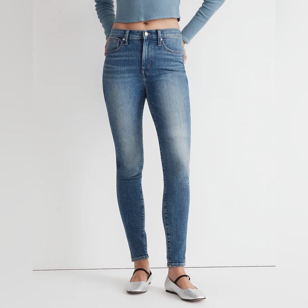 Madewell NWT 10" High Rise Skinny Jeans Size 25 in Cayer Wash